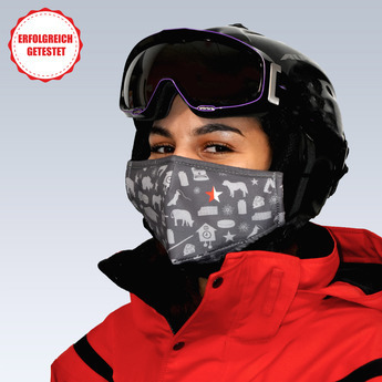 Stoffmaske für Skihelm "Wallis"