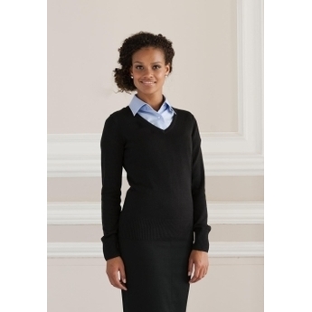 Damen V- Neck Pullover