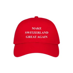 Rote Kappe “Make Switzerland Great Again”