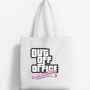 Tote Bag Coton - OUT OF OFFICE